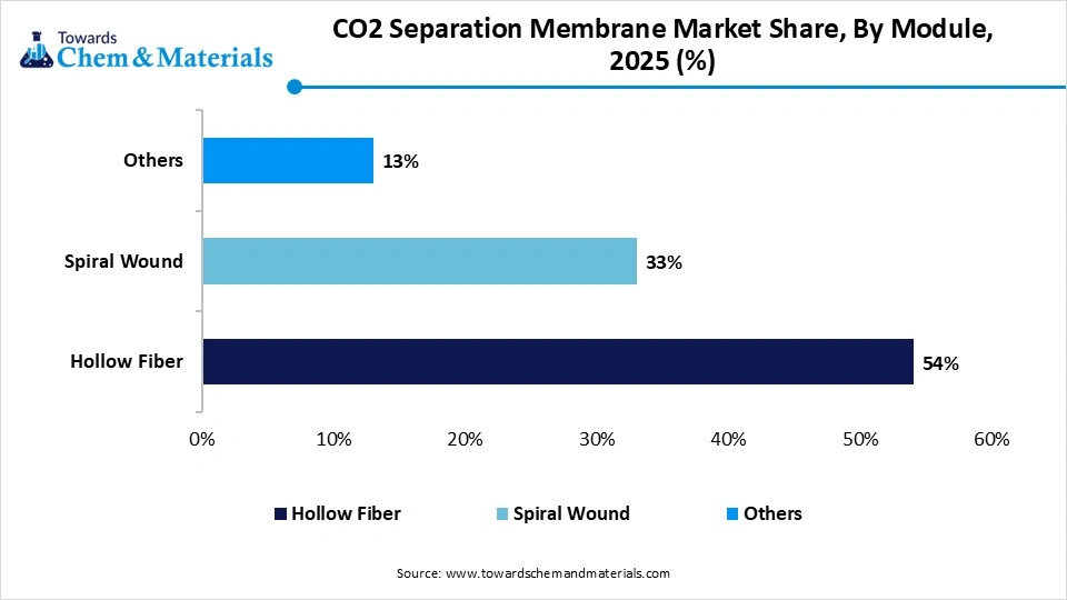 CO2 Separation Membrane Market Share, By Module, 2025 (%)