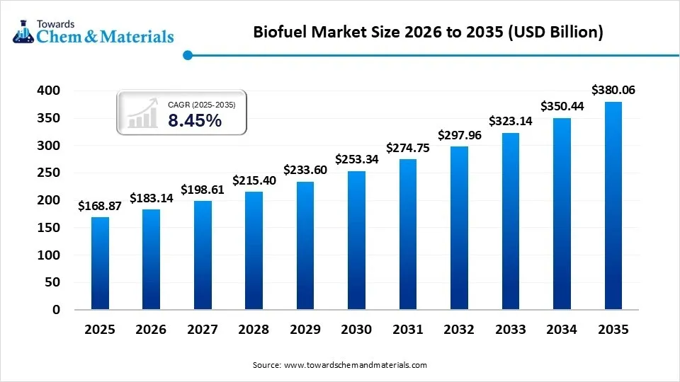 Biofuel Market Size 2026 to 2035 (USD Billion) Biofuel Market Size 2026 to 2035 (USD Billion)