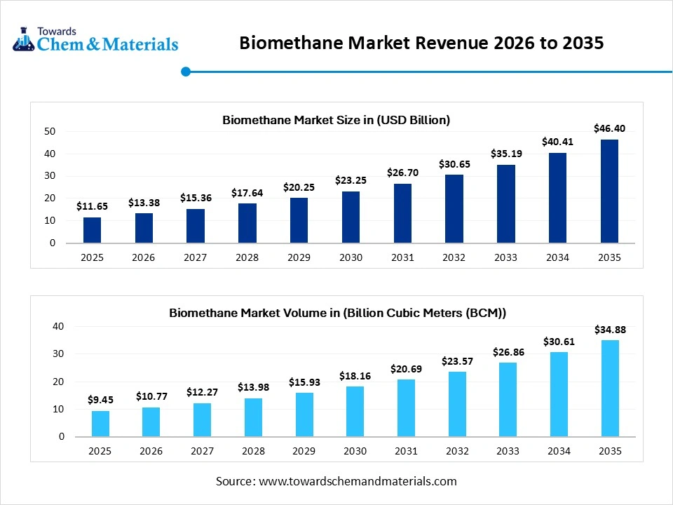 Biomethane Market Revenue 2026 to 2035