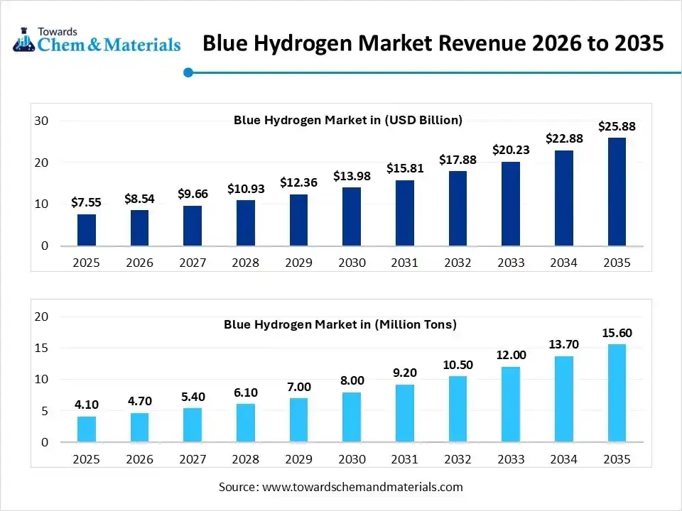 Blue Hydrogen Market Revenue 2026 to 2035 Blue Hydrogen Market Revenue 2026 to 2035