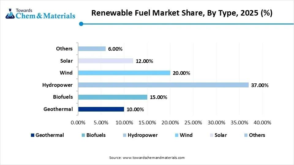 Renewable Fuel Market Share, By Type, 2025 (%)